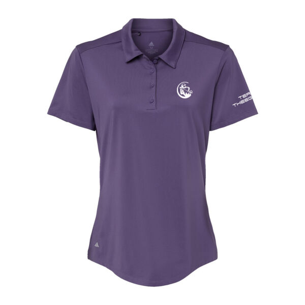 TEAM THEEGALA - PREMIUM ADIDAS WOMEN'S POLO - PURPLE - $AMGT46$ Thumbnail