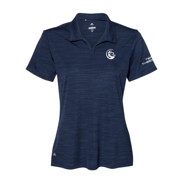 TEAM THEEGALA - PREMIUM ADIDAS WOMEN'S POLO - NAVY MELANGE - $AMGT46$ Thumbnail