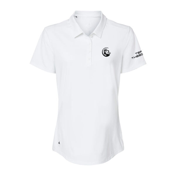 TEAM THEEGALA - PREMIUM ADIDAS WOMEN'S POLO - WHITE - $GB7Z92$ Thumbnail